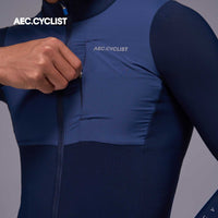 Men's Fleece Cycling Jersey 2026 - Hill - Blue