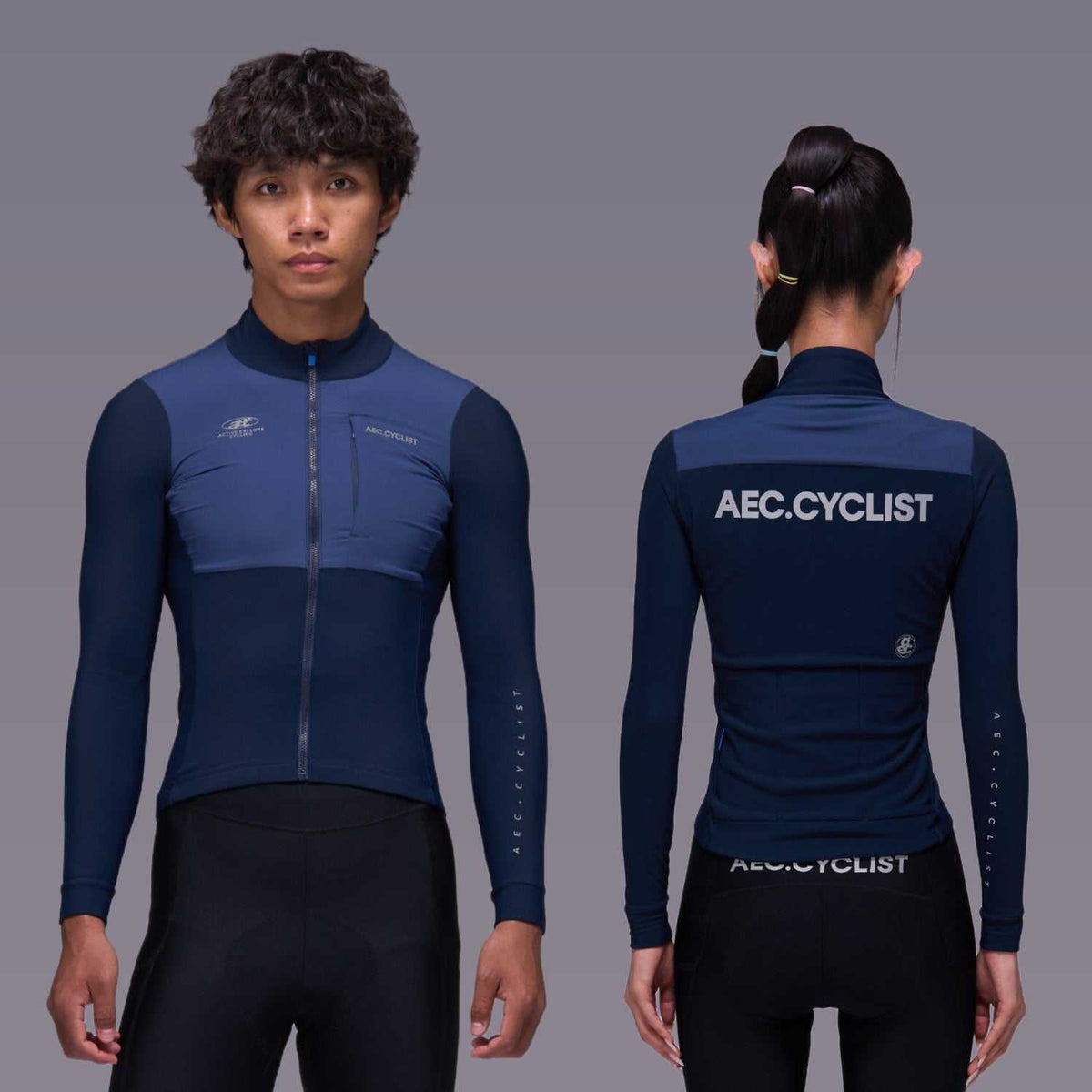 Men's Fleece Cycling Jersey 2026 - Hill - Blue