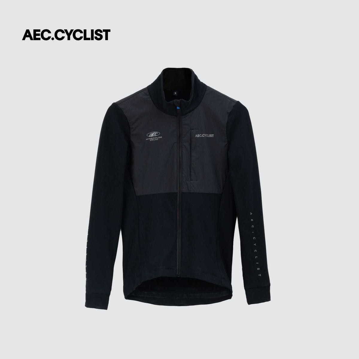 Men's Winter Fleece Cycling Jersey 2026 - Hill - Black