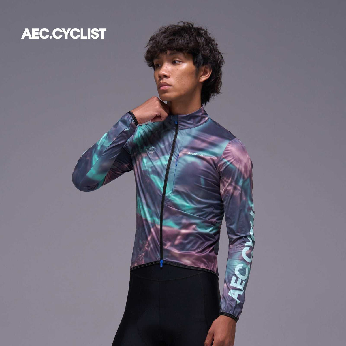 Men's Autumn Winter Wind Jacket - Aurora - Blue