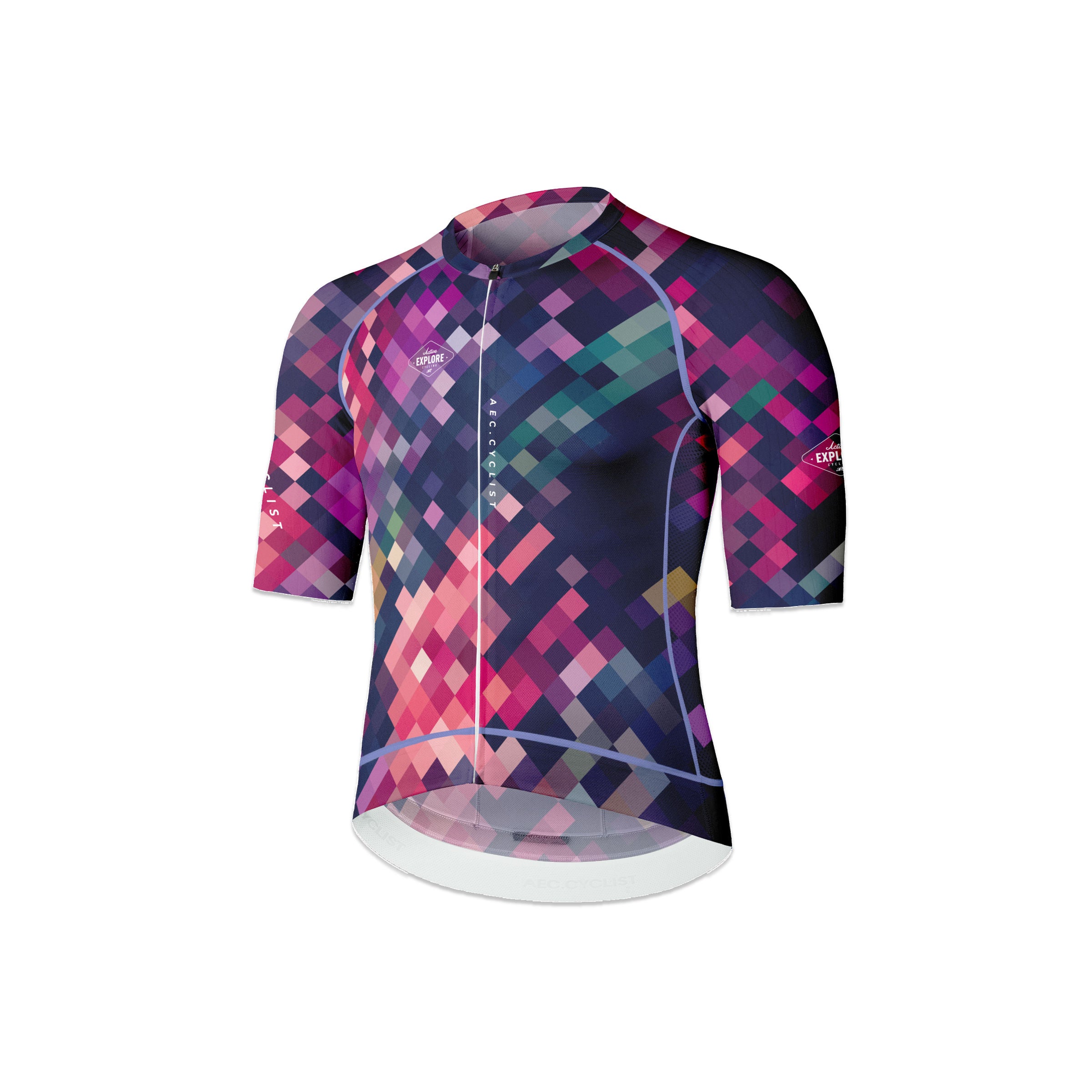 Men's ESSENTIAL Short Sleeve Jersey - Mosaic - Purple