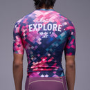 Men's ESSENTIAL Short Sleeve Jersey - Mosaic - Purple