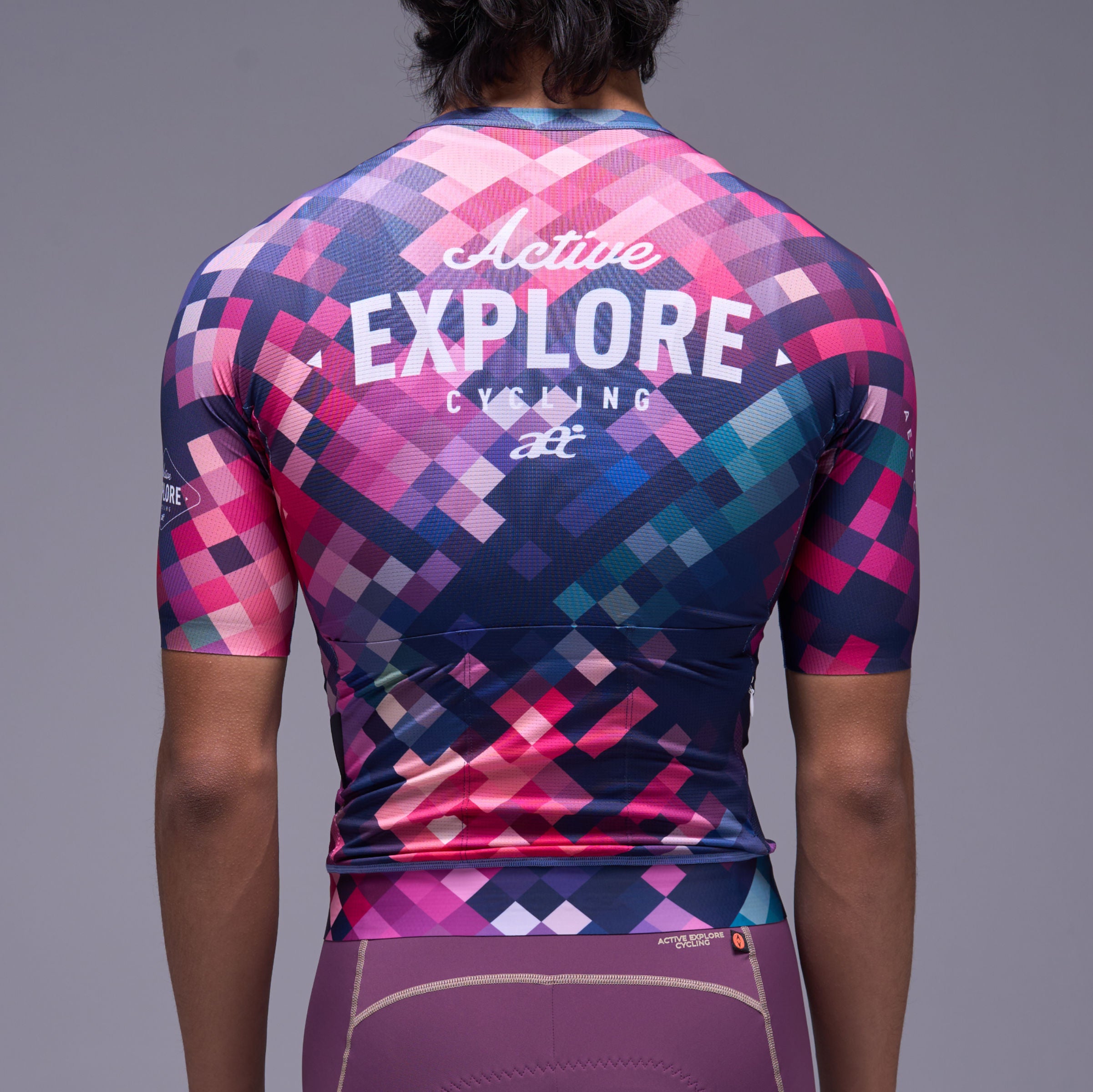 Men's ESSENTIAL Short Sleeve Jersey - Mosaic - Purple