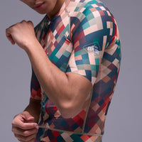 Men's ESSENTIAL Short Sleeve Jersey - Mosaic - Yellow
