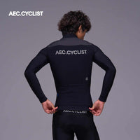Men's Winter Fleece Cycling Jersey 2026 - Hill - Black