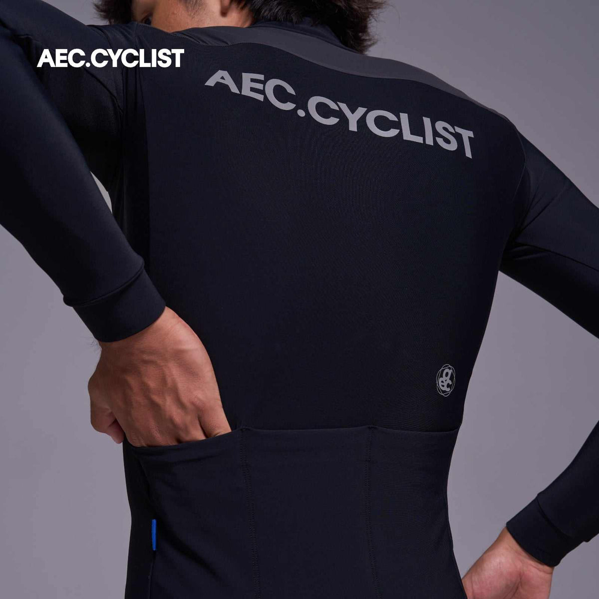 Men's Winter Fleece Cycling Jersey 2026 - Hill - Black