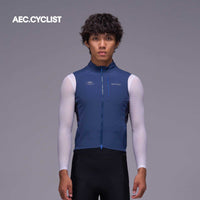 Men's Winter Lightweight Cycling Wind Gilet 2026 - Hill - Blue