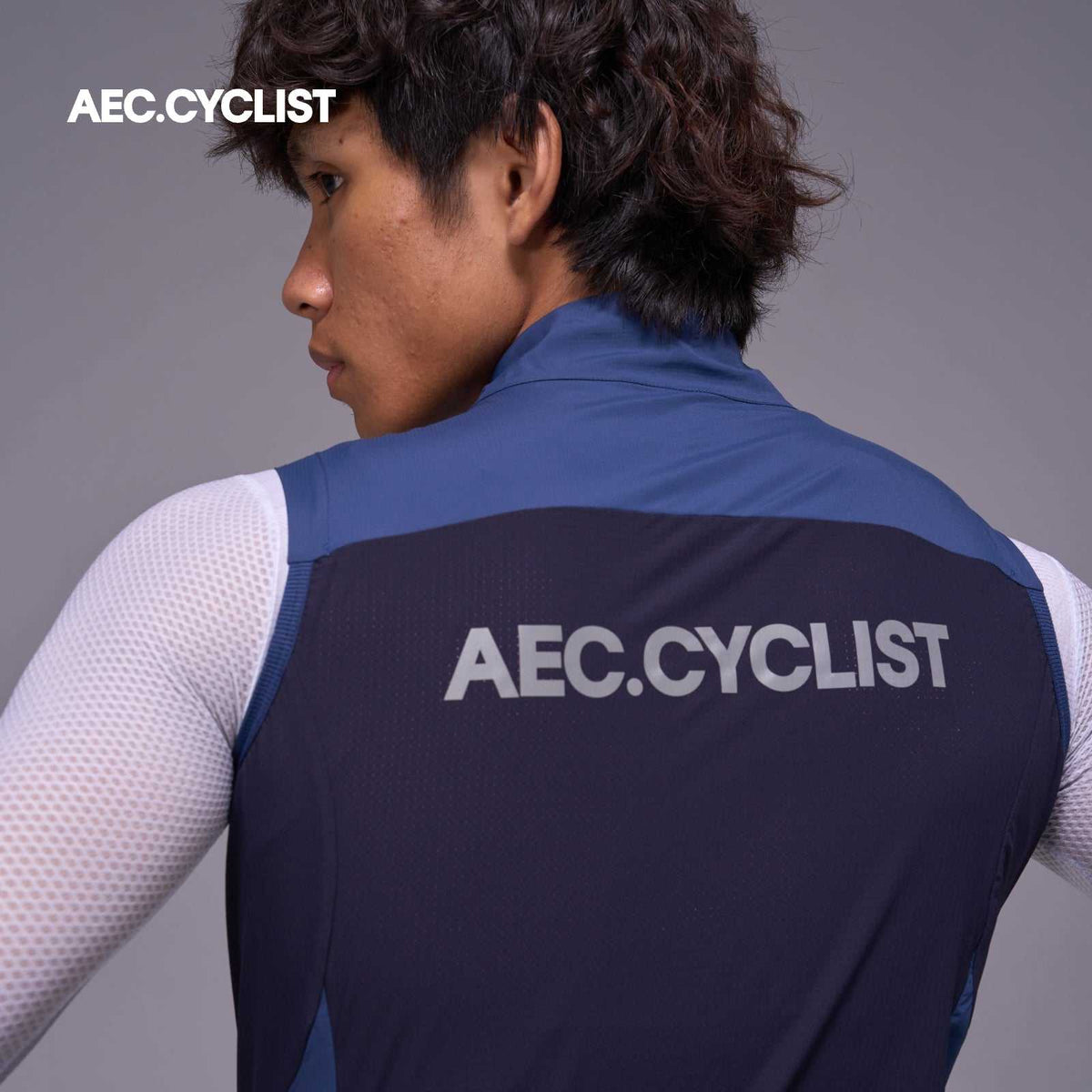 Men's Winter Lightweight Cycling Wind Gilet 2026 - Hill - Blue
