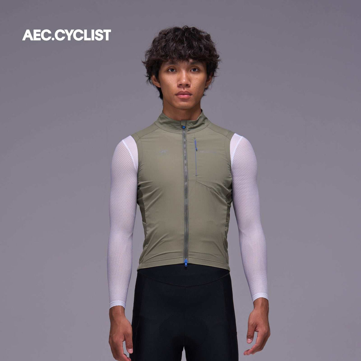 Men's Winter Lightweight Cycling Wind Gilet 2026 - Hill - Green
