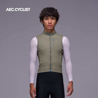 Men's Winter Lightweight Cycling Wind Gilet 2026 - Hill - Green