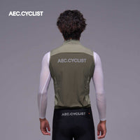 Men's Winter Lightweight Cycling Wind Gilet 2026 - Hill - Green