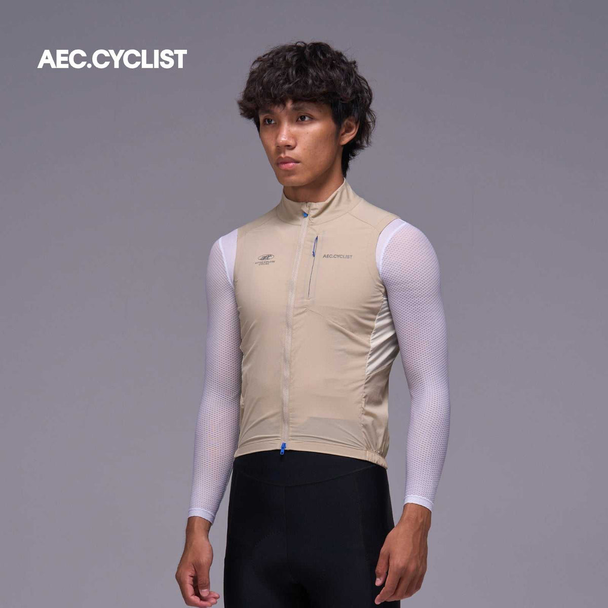 Men's Winter Lightweight Cycling Wind Gilet 2026 - Hill - Khaki