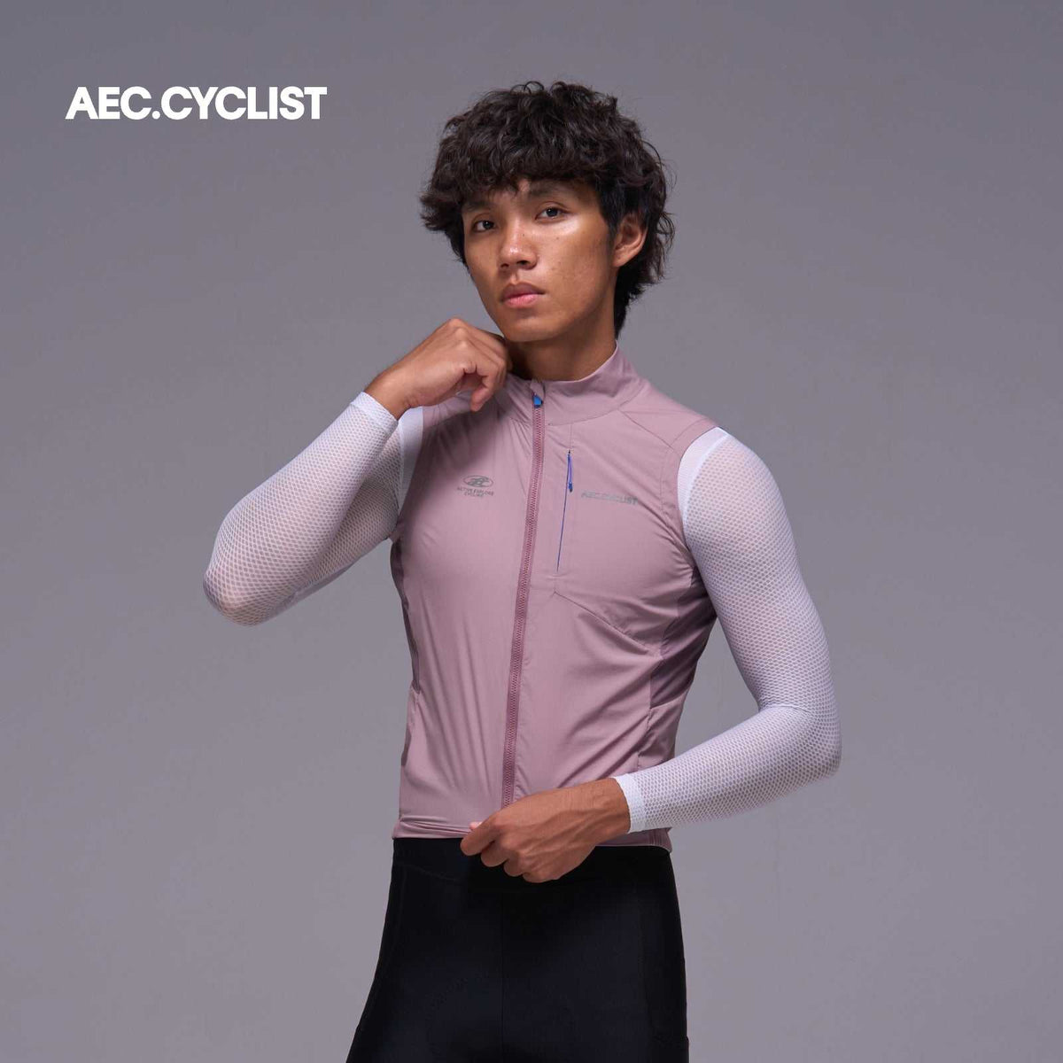 Men's Lightweight Cycling Wind Gilet 2026 - Hill - Purple