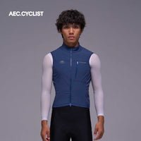 Men's Winter Cycling Wind Gilet 2026 - Hill - Blue