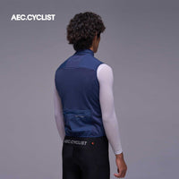 Men's Winter Cycling Wind Gilet 2026 - Hill - Blue