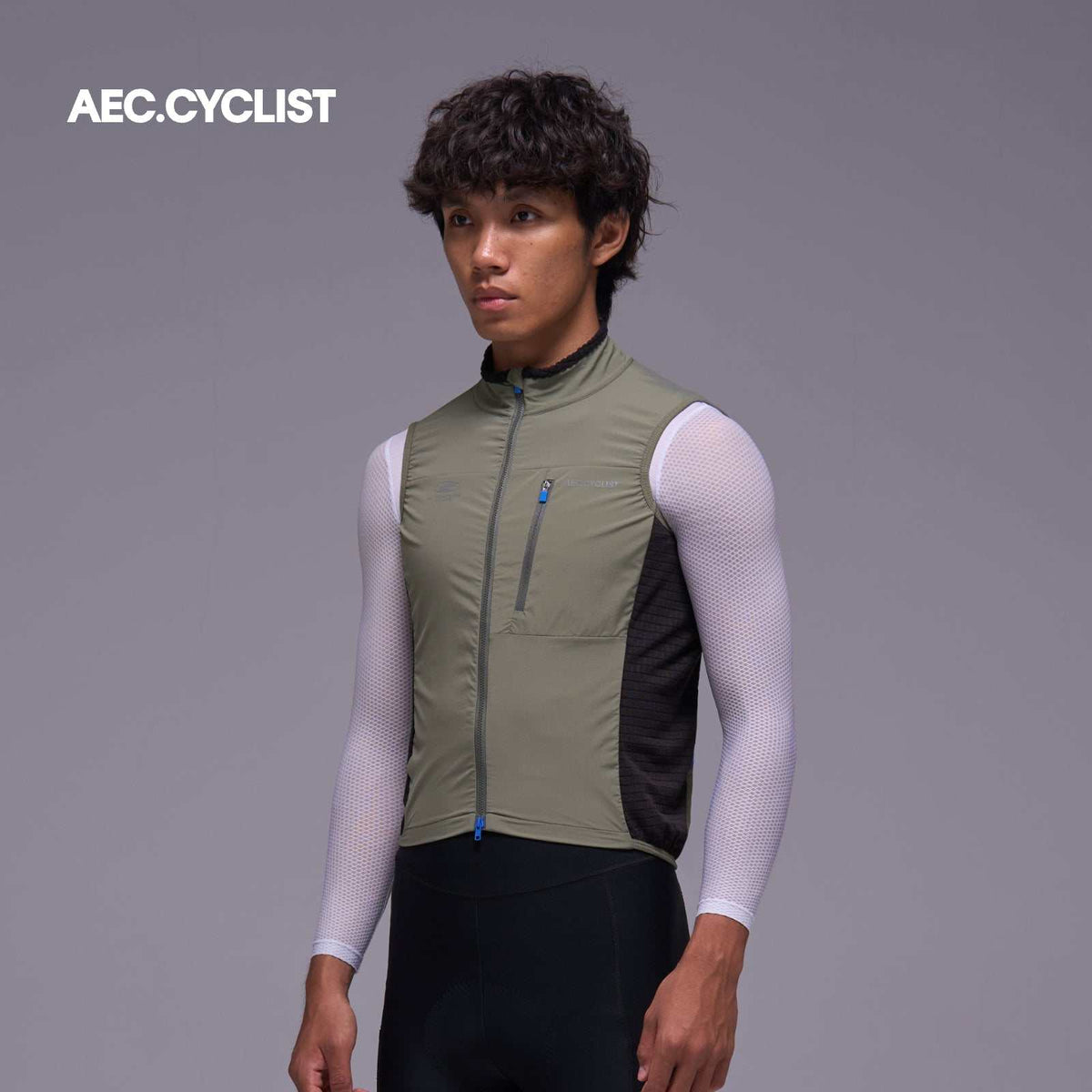 Men's Winter Cycling Wind Gilet 2026 - Hill - Green