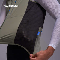 Men's Winter Cycling Wind Gilet 2026 - Hill - Green
