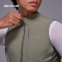 Men's Winter Cycling Wind Gilet 2026 - Hill - Green