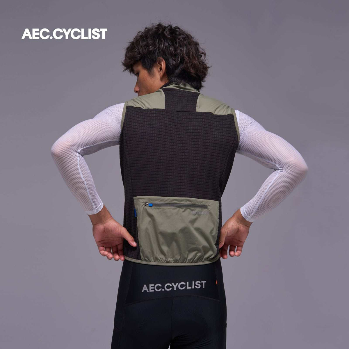 Men's Winter Cycling Wind Gilet 2026 - Hill - Green