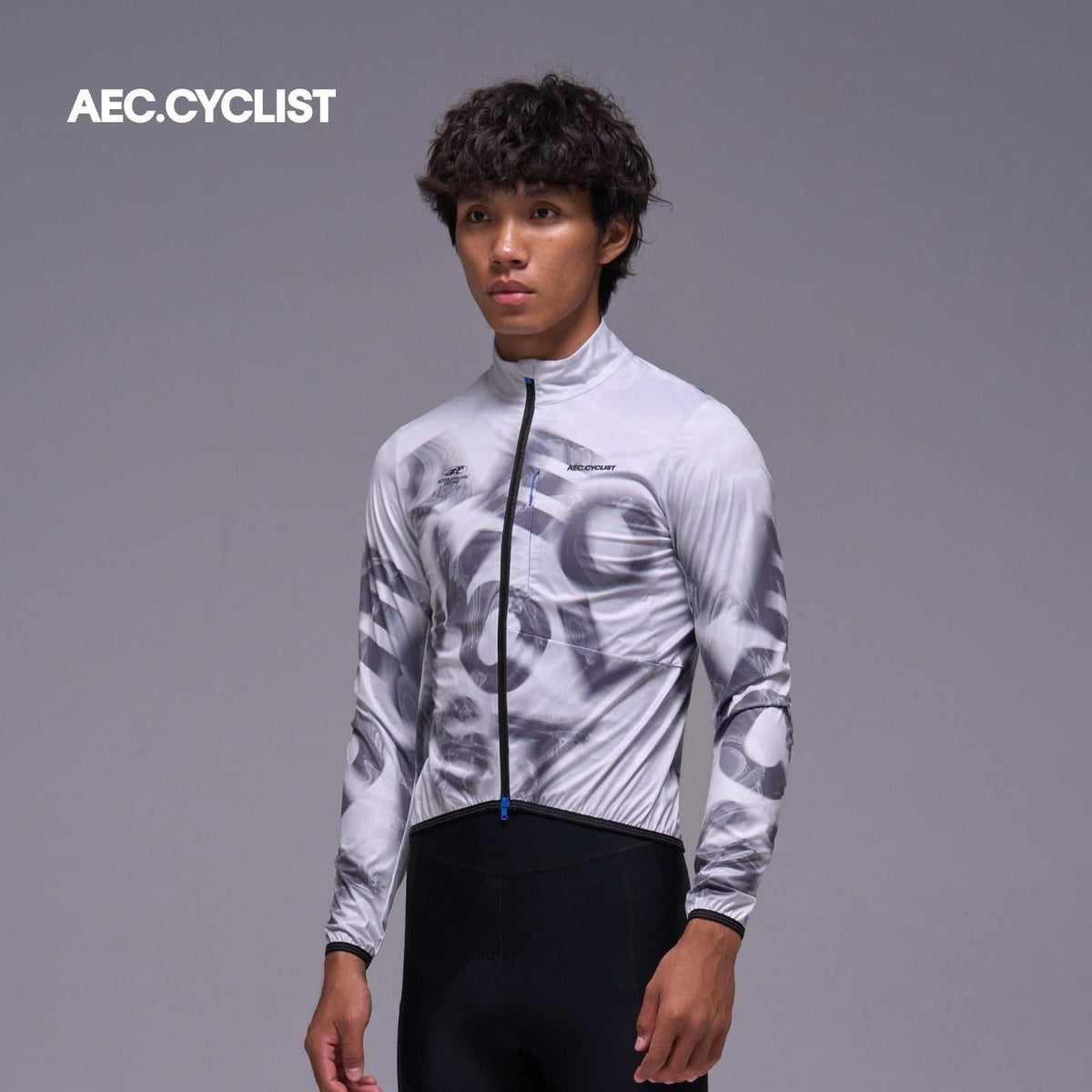 Men's Autumn Winter Wind Jacket - Mist - Silver Grey