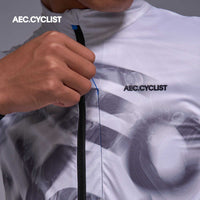 Men's Autumn Winter Wind Jacket - Mist - Silver Grey