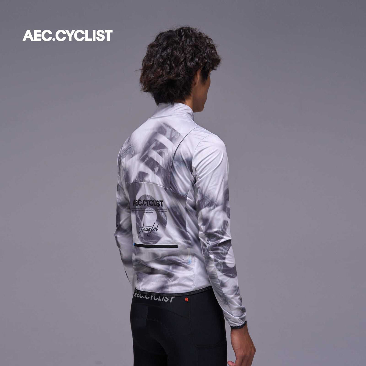 Men's Autumn Winter Wind Jacket - Mist - Silver Grey