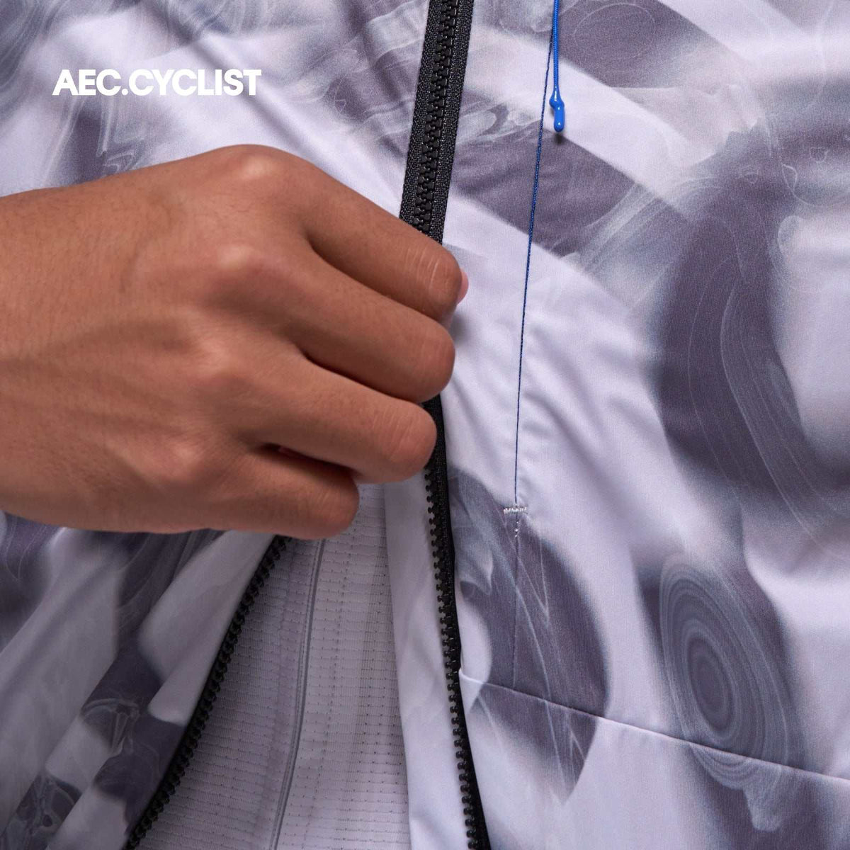 Men's Autumn Winter Wind Jacket - Mist - Silver Grey