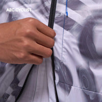 Men's Autumn Winter Wind Jacket - Mist - Silver Grey