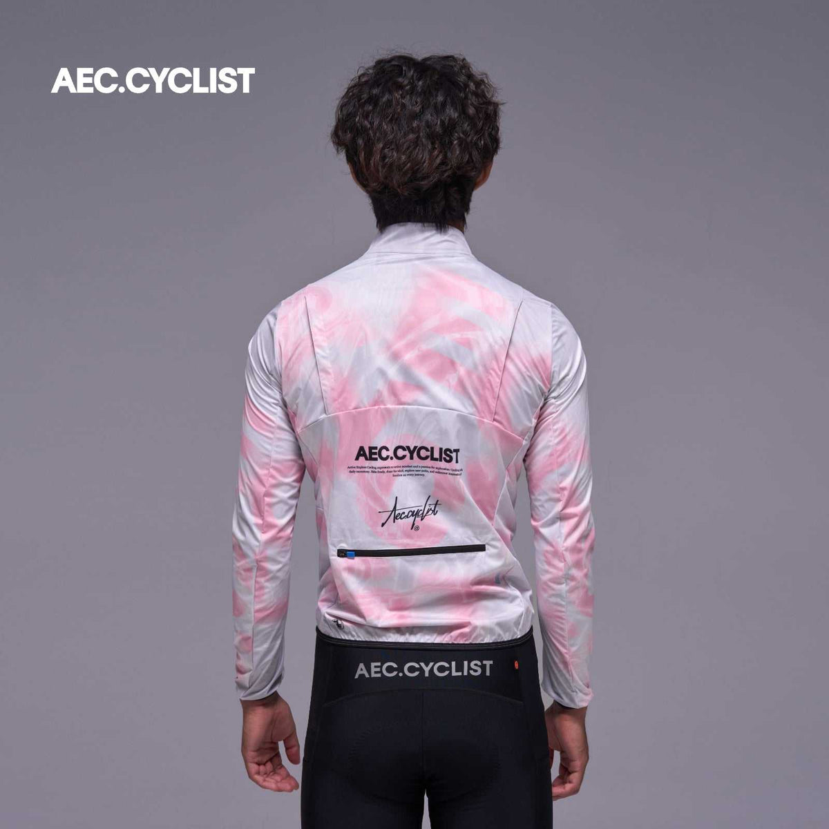 Men's Autumn Winter Wind Jacket - Mist - Pink