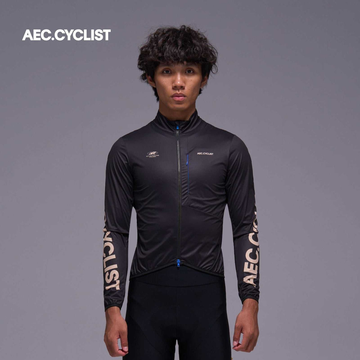 Men's Autumn Winter Wind Jacket -Shadow - Black