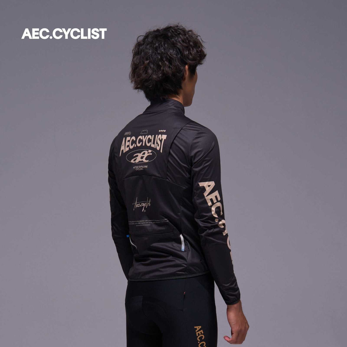 Men's Autumn Winter Wind Jacket -Shadow - Black