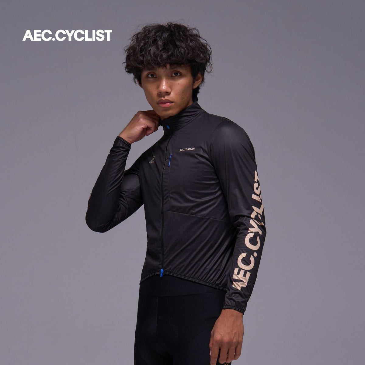 Men's Autumn Winter Wind Jacket -Shadow - Black