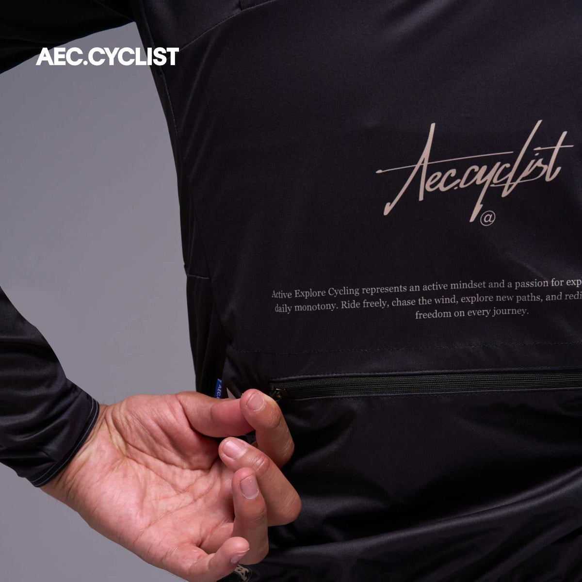 Men's Autumn Winter Wind Jacket -Shadow - Black