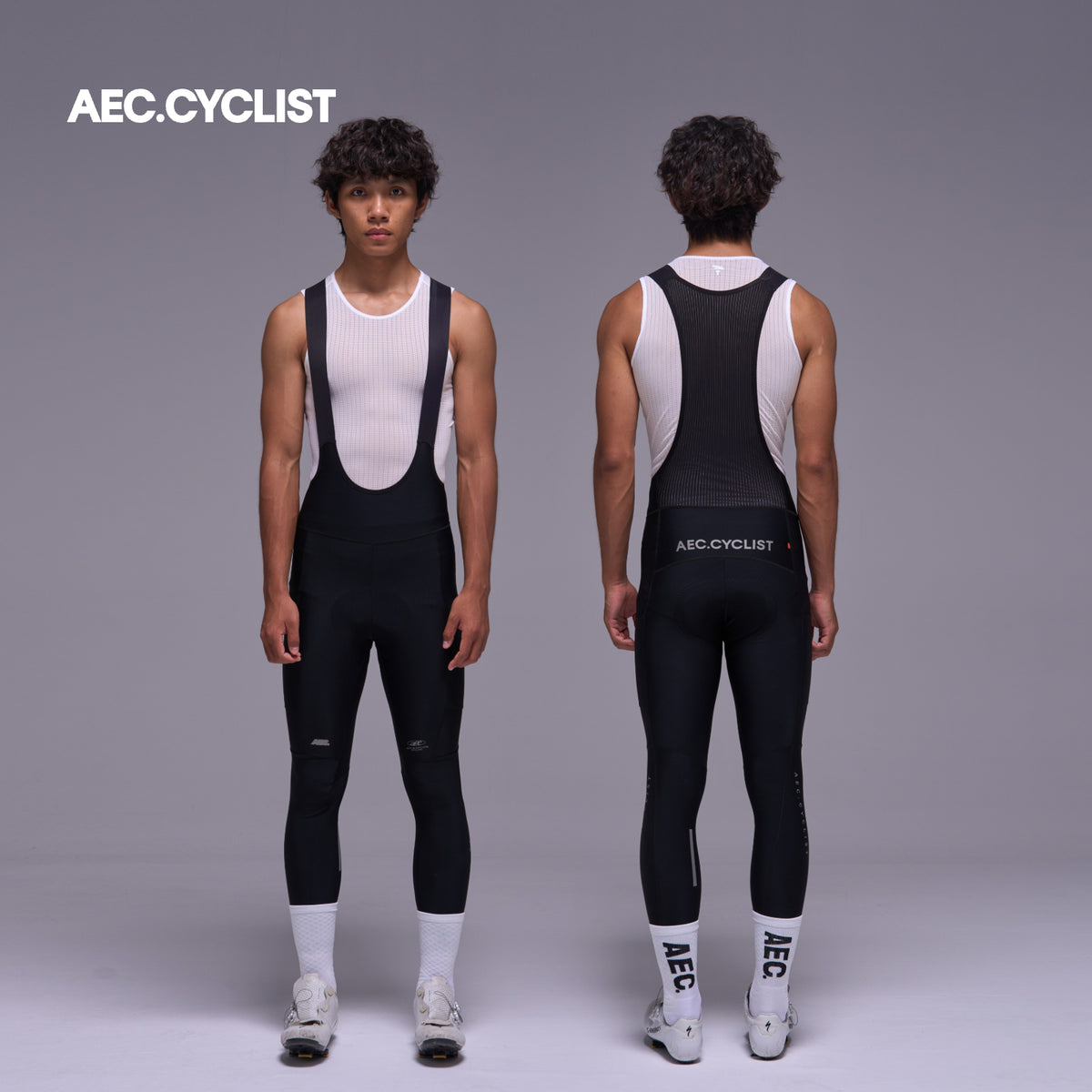 Men's Winter Fleece Cycling Long Pants -Wilderness-Black