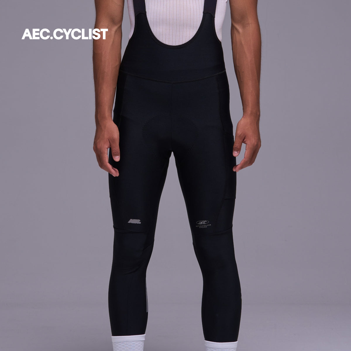 Men's Winter Fleece Cycling Long Pants -Wilderness-Black