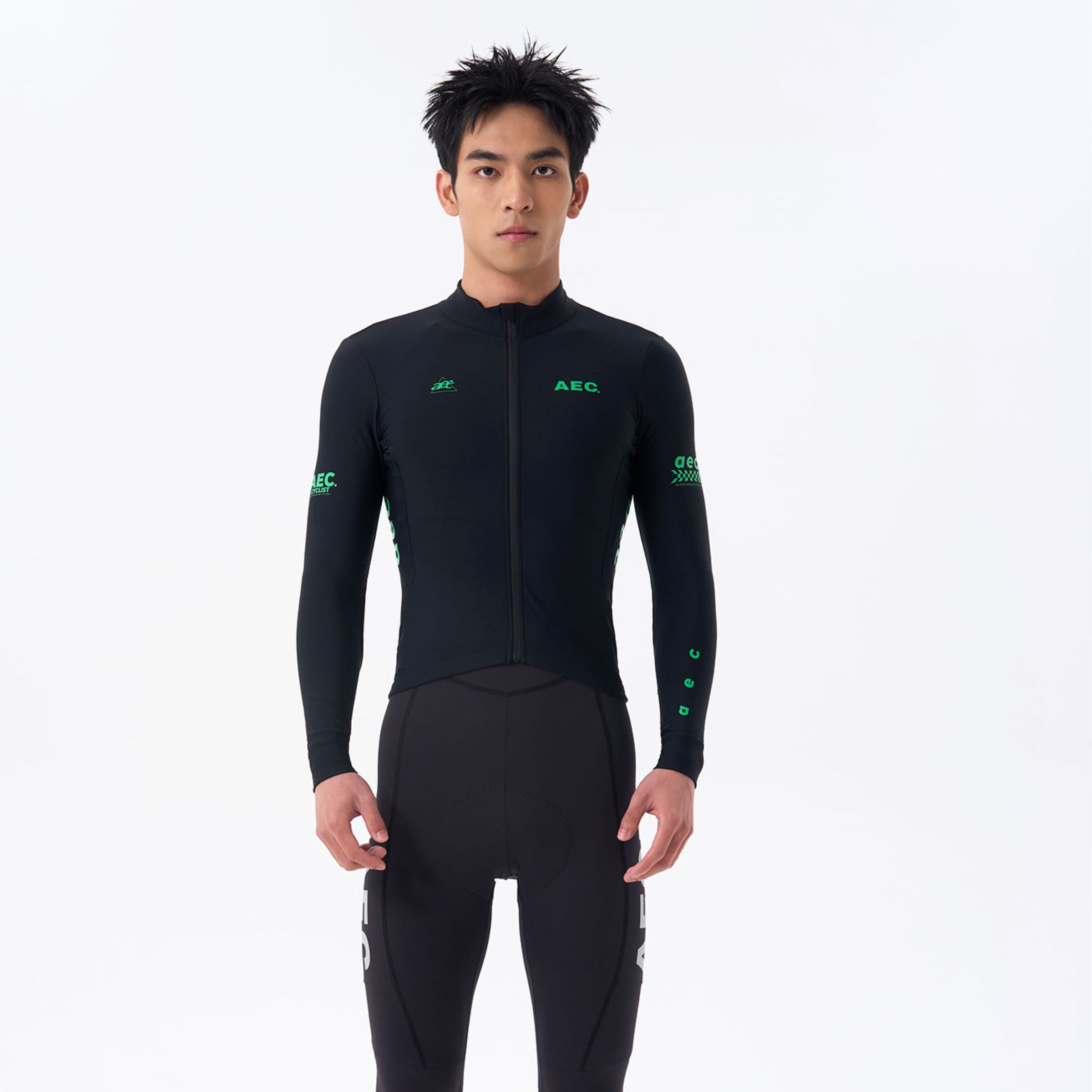 Men's WINTER thermal Jersey - Shadow - Green