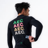 Men's WINTER thermal Jersey - Shadow - Rainbow