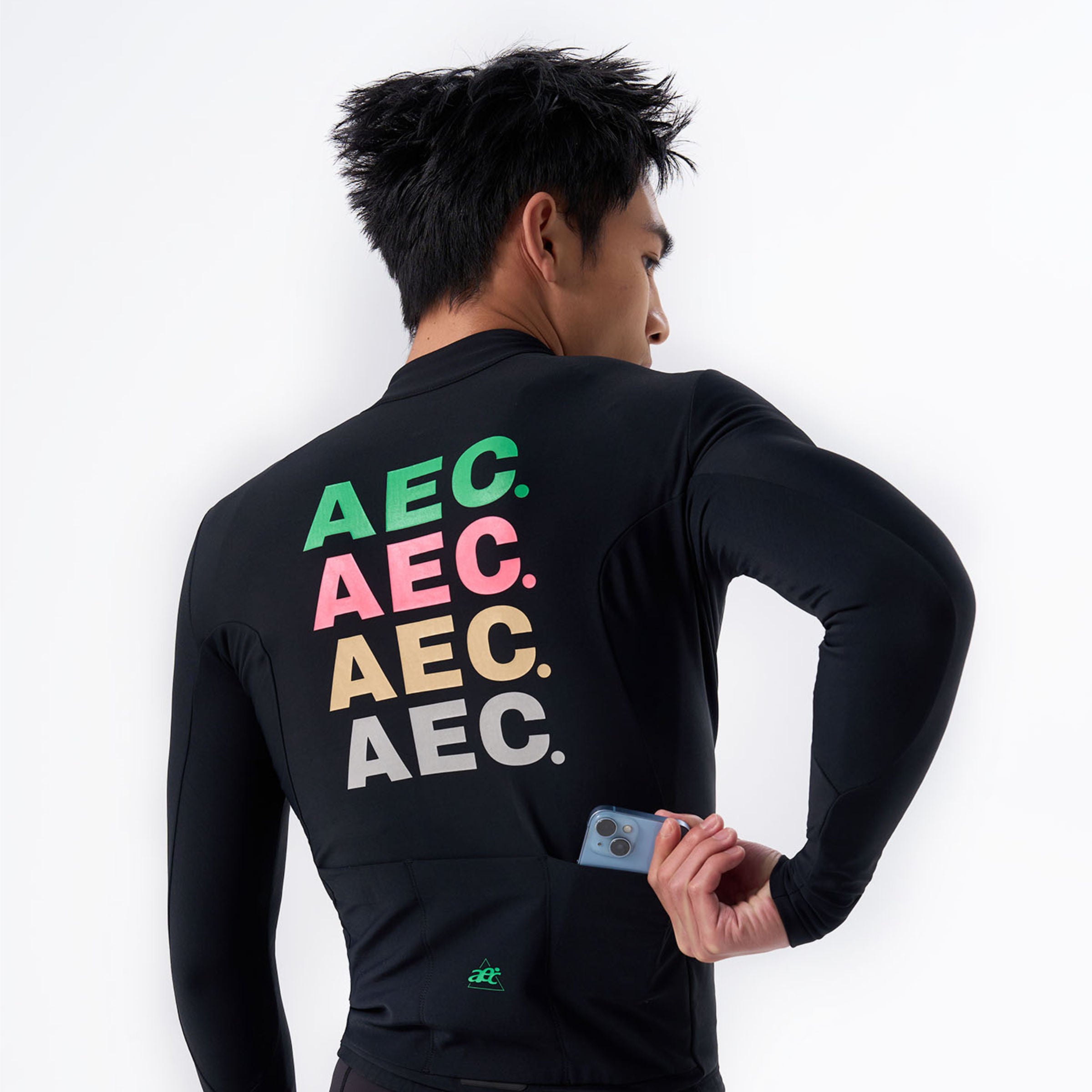 Men's WINTER thermal Jersey - Shadow - Rainbow