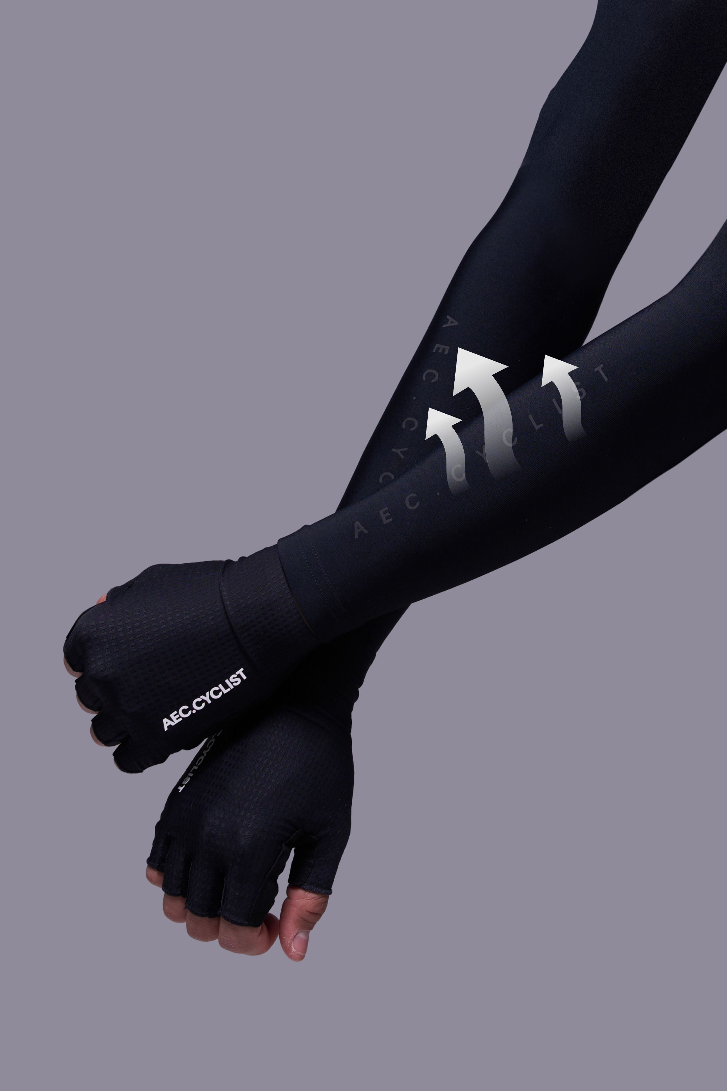 AEC.CYCLIST Cycling Summer Sleeves - Black