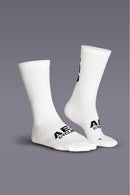 AEC.CYCLIST Cycling Sock - White