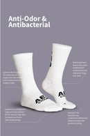 AEC.CYCLIST Cycling Sock - White