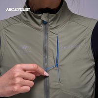 Women's Winter Lightweight Cycling Wind Gilet 2026 - Hill - Green