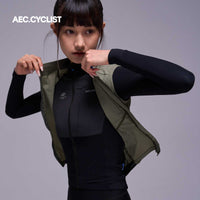 Women's Winter Lightweight Cycling Wind Gilet 2026 - Hill - Green