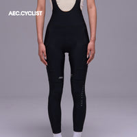 Women's Winter Fleece Cycling Long Pants -Wilderness-Black