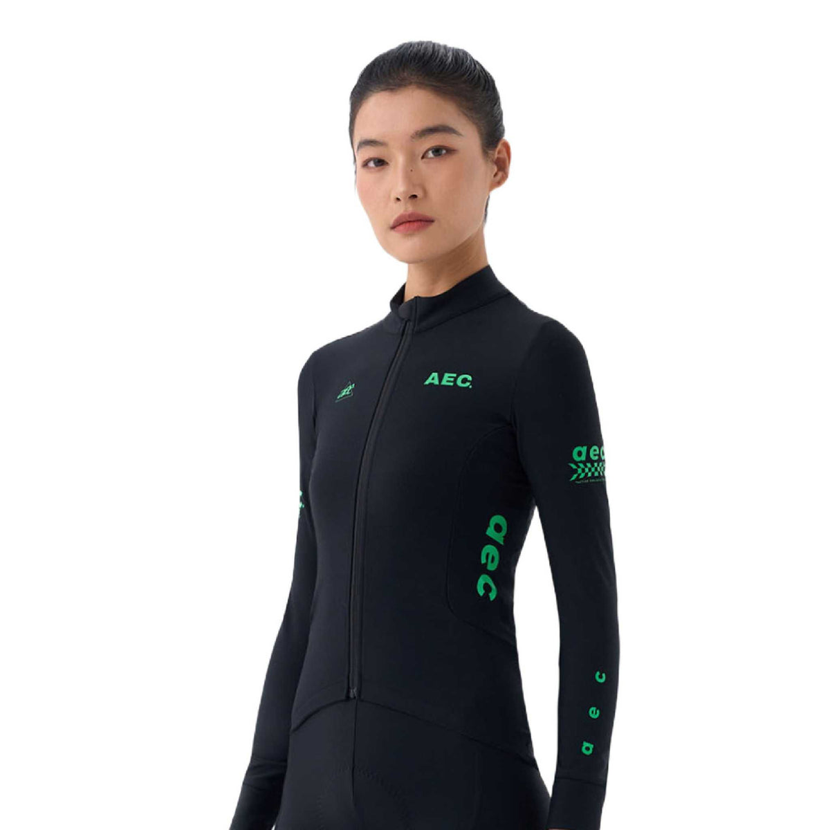 Women's WINTER thermal Jersey - Shadow - Green